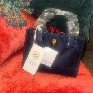 Kurt Geiger Midnight Beautiful Blue Quilted Mini Bag